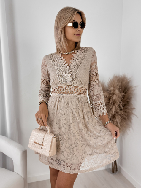KLEID LOVANI BEIGE