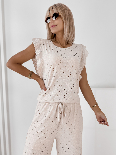 BLOUSE FLORIMA BEIGE