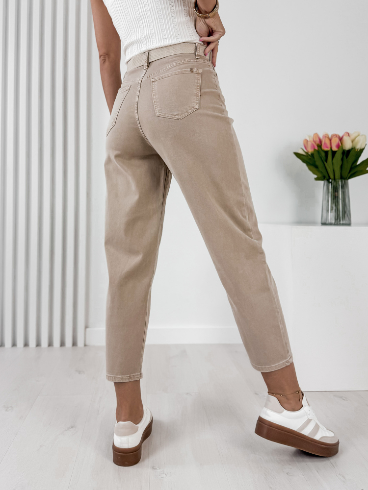 PANTALONI TUCALIA BEJ INCHIS