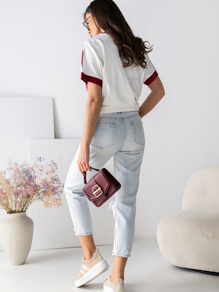 BLOUSE NORELA BORDEAUX