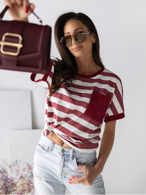 BLUZA NORELA BORDEAUX