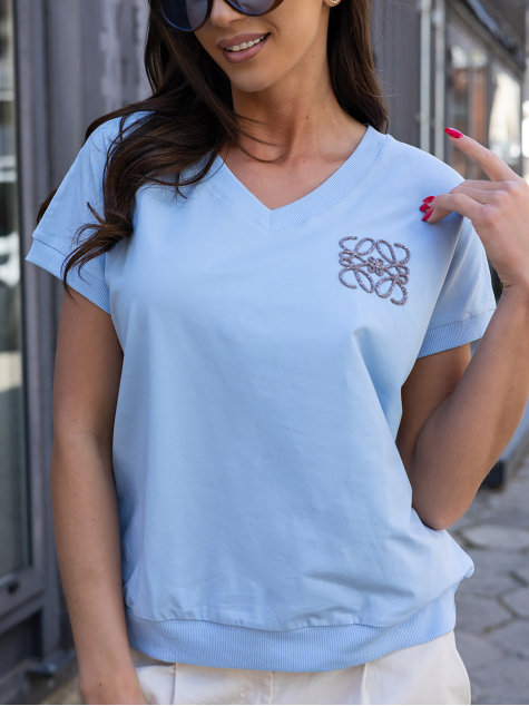 BLOUSE MYLANTA BLEUE