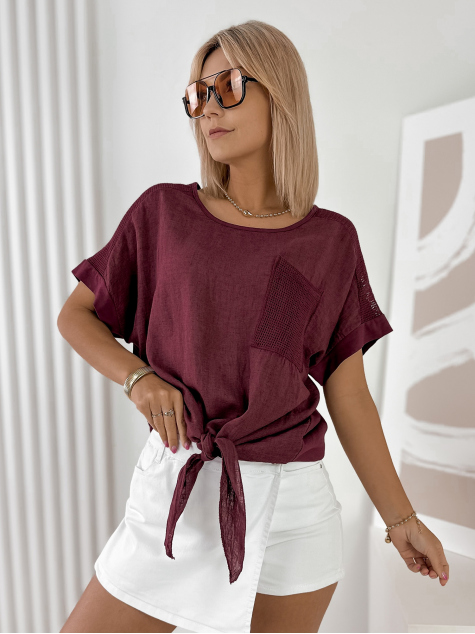 BLUSE KAYLA Bordeaux
