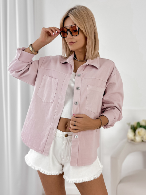 VESTE ROANIE ROSE POUDRE