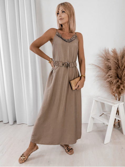 ROBE ANDROSEA BEIGE FONCÉ