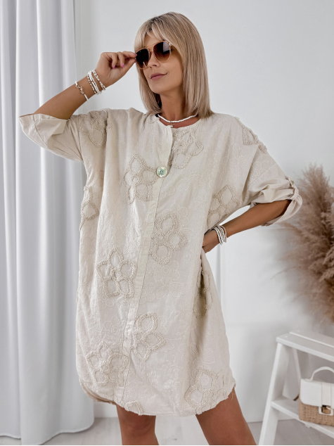 DRESS MARISTELLA BEIGE