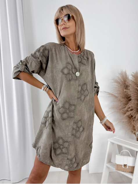 KLEID MARISTELLA DUNKELBEIGE