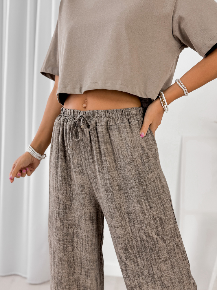 PANTALONI CALABRIA BEJ INCHIS
