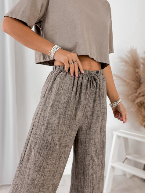 PANTS CALABRIA DARK BEIGE