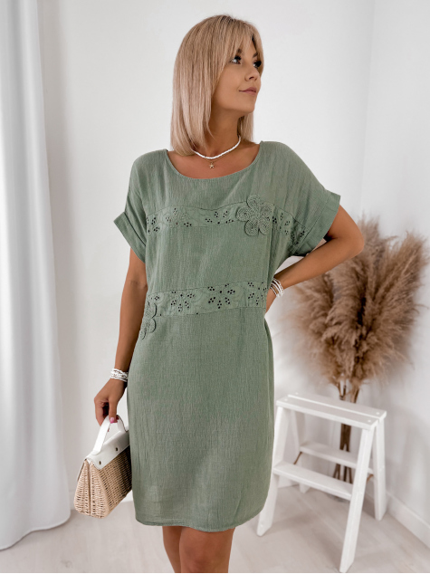 KLEID SERINA KHAKI