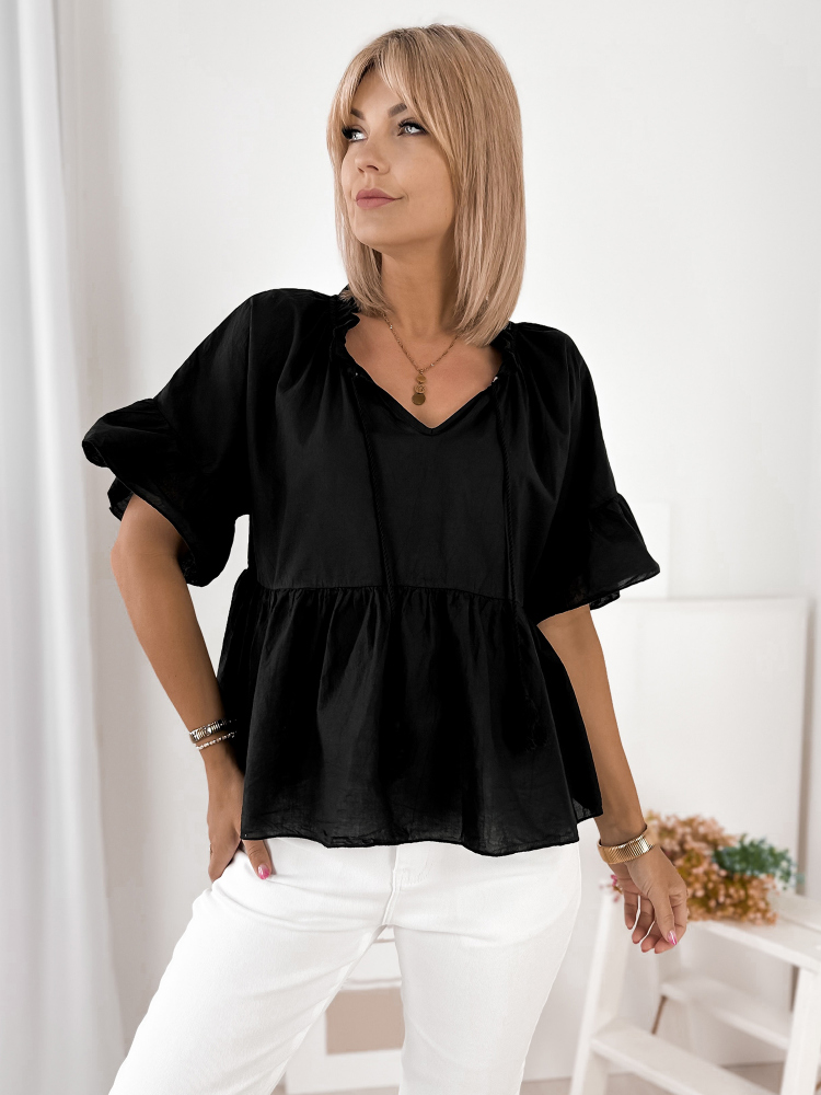 BLOUSE FAVINYA NOIR