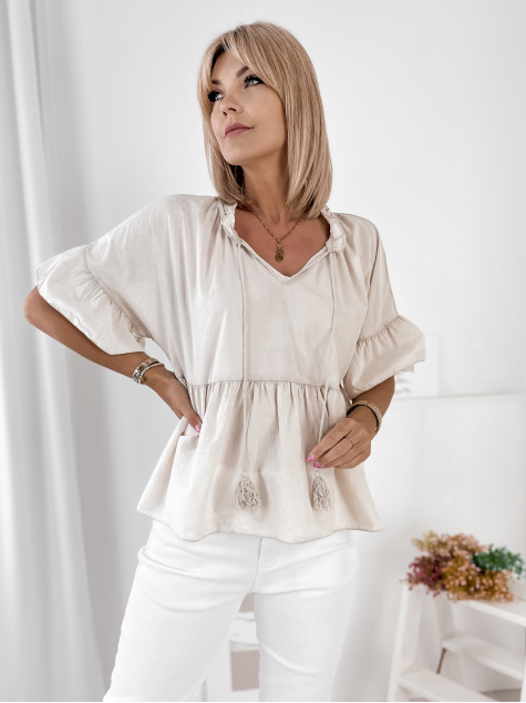 BLOUSE FAVINYA BEIGE