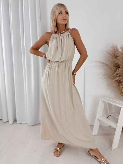 DRESS IKARIA BEIGE