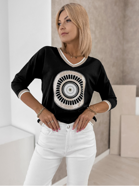 BLÚZ GLORIA FEKETE