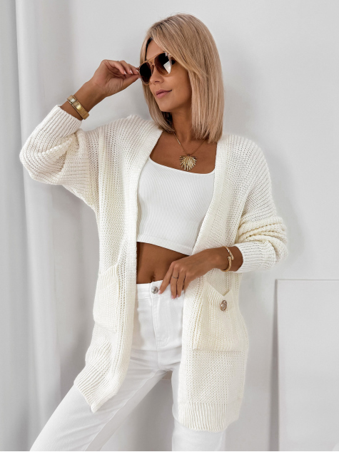 CARDIGAN CLEMENCE ÉCRU