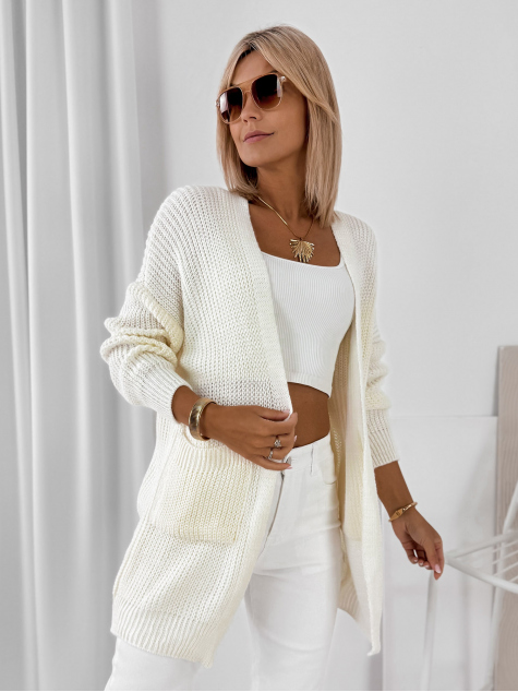 STRICKJACKE CLEMENCE ECRU