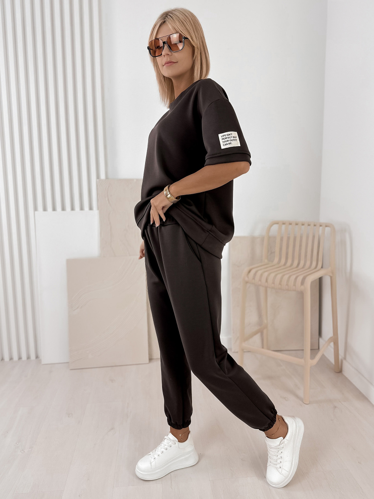KOMPLET FOSCA DRESS HNEDÝ