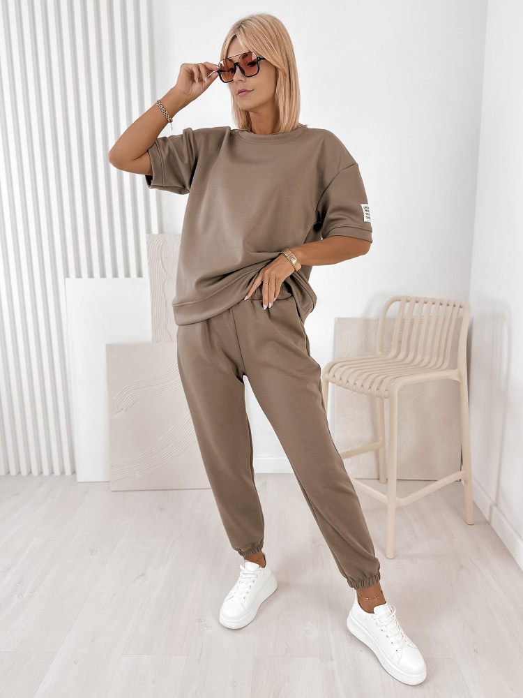 SZETT FOSCA DRESS SÖTÉTBÉZS