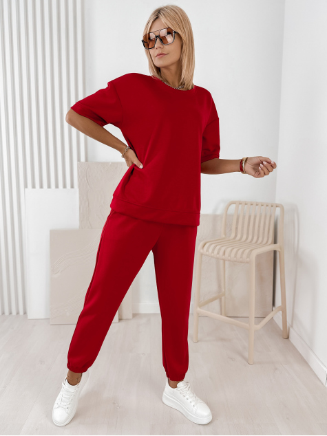 SET FOSCA KLEID ROTER