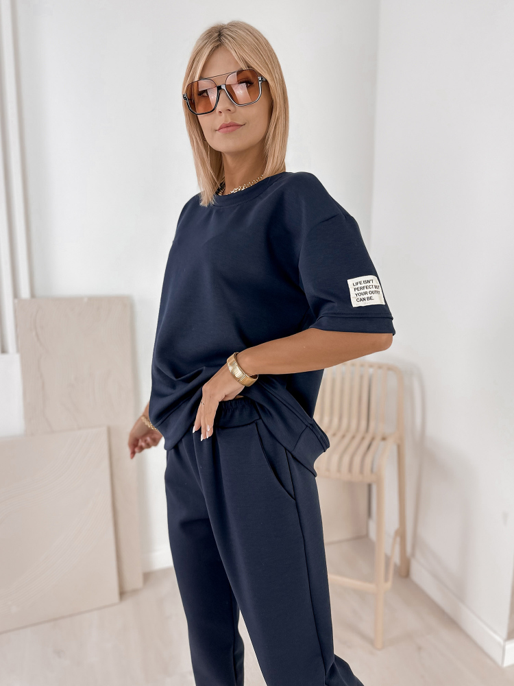 SET TRAININGSANZUG FOSCA NAVY BLAU