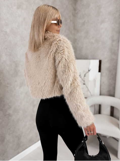 VESTE FOURRURE OTARIA BEIGE