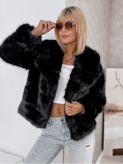 JACKE NEMESIENPELZ SCHWARZ