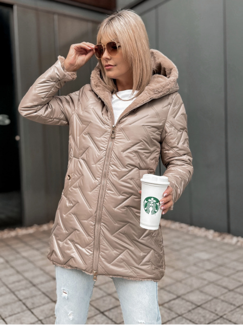 JACKET REYKJA DARK BEIGE