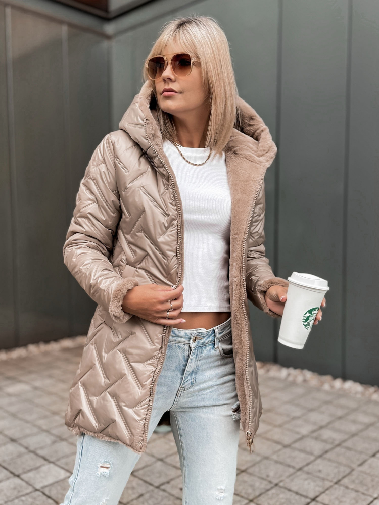 JACKET REYKJA DARK BEIGE