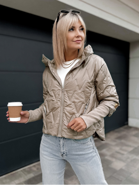 JACKE CRYSTAL DUNKELBEIGE