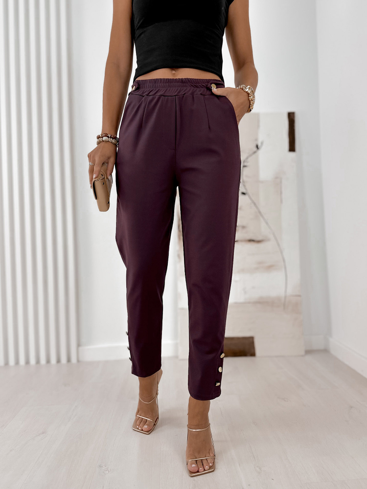 PANTALONI GRACIELLE BORDEAUX