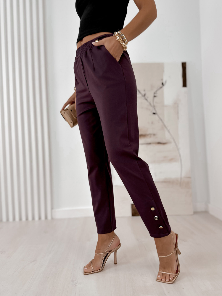 PANTALONI GRACIELLE BORDEAUX