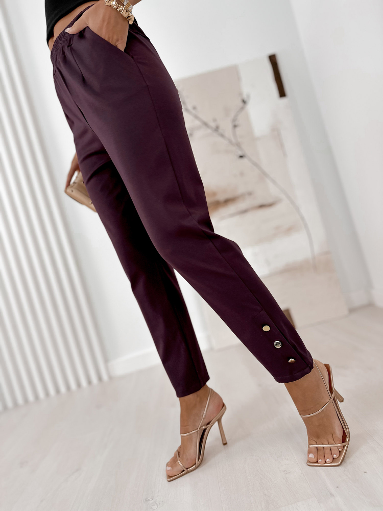 PANTALONI GRACIELLE BORDEAUX