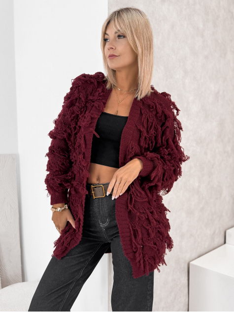 STRICKJACKE RAVISSE BORDEAUX