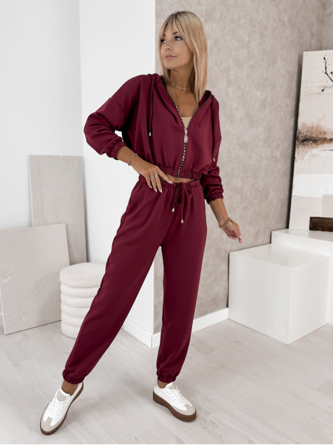 SET DRESS AMEDDA BURGUNDY