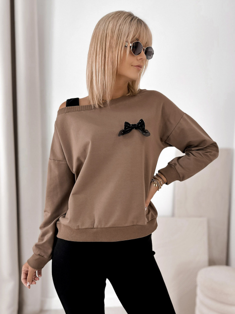 BLUSE BRONTE BRAUNE