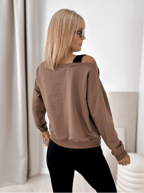 BLOUSE BRONTE BROWN