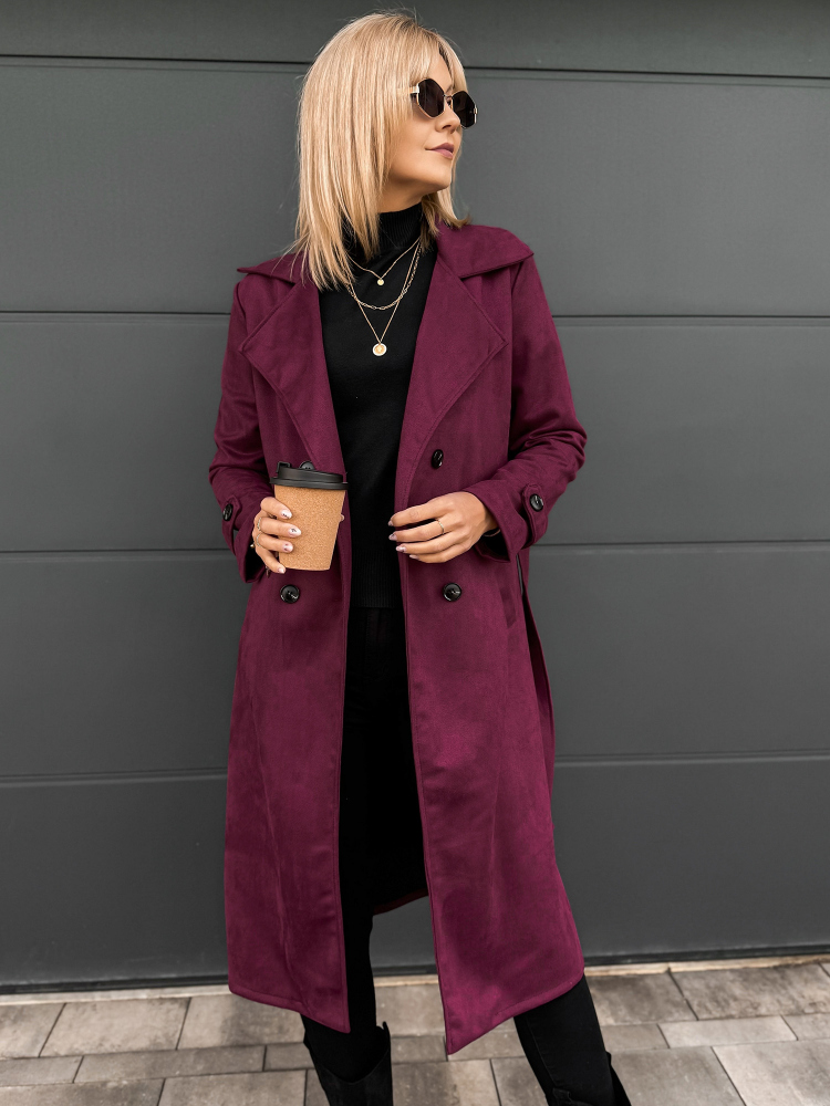 COAT AKRAM BURGUNDY