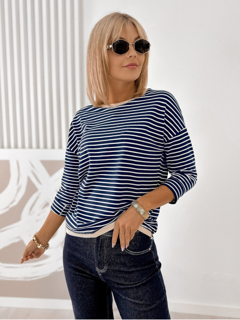 BLOUSE NAVY BLUE FANNY