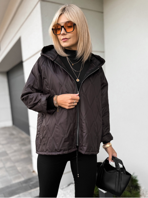 VESTE ELINOR BRUN FONCÉ