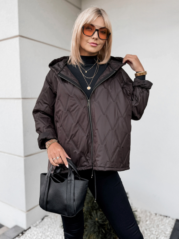 VESTE ELINOR BRUN FONCÉ