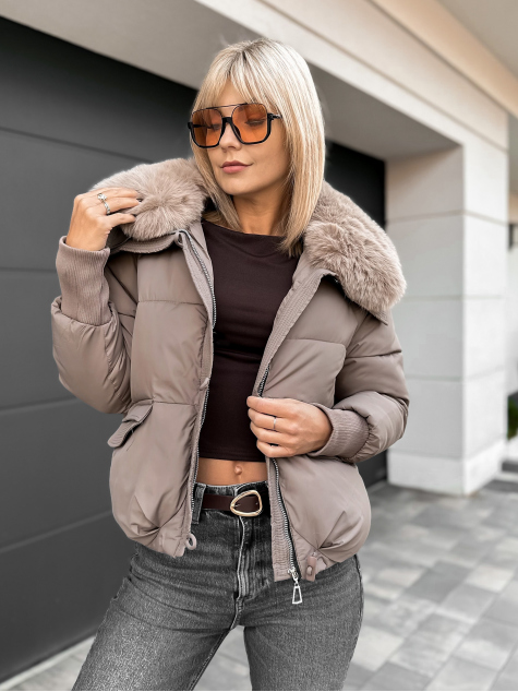 JACKE AURORA DUNKELBEIGE