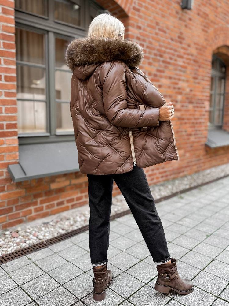 VESTE ARAGON BRUN