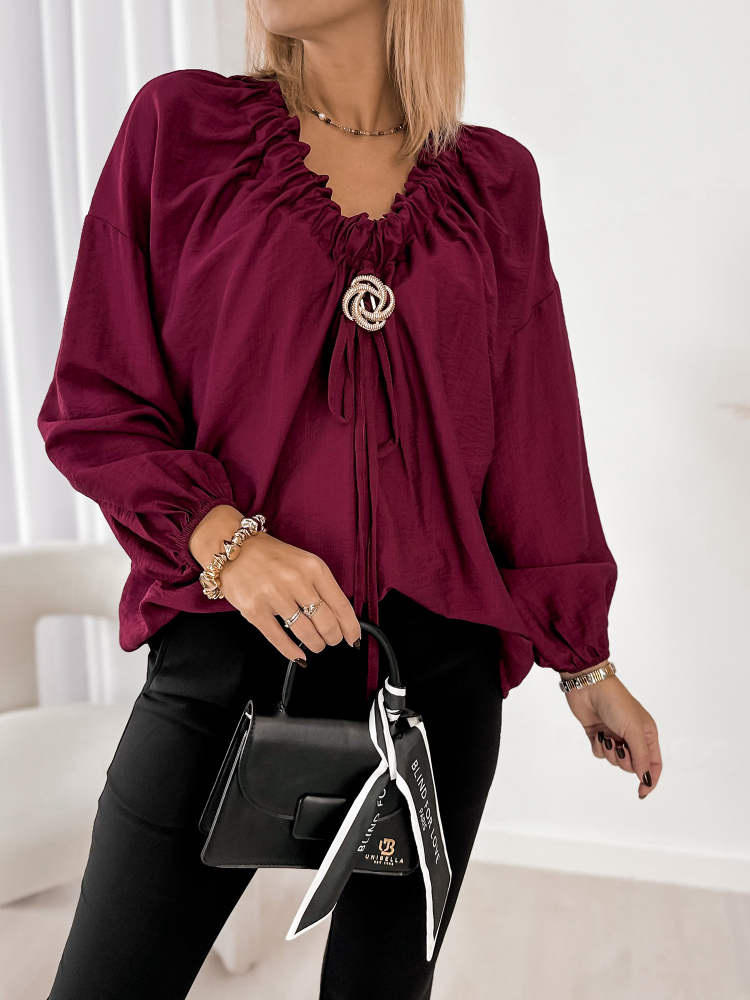 BLUZA DORIAN BORDEAUX
