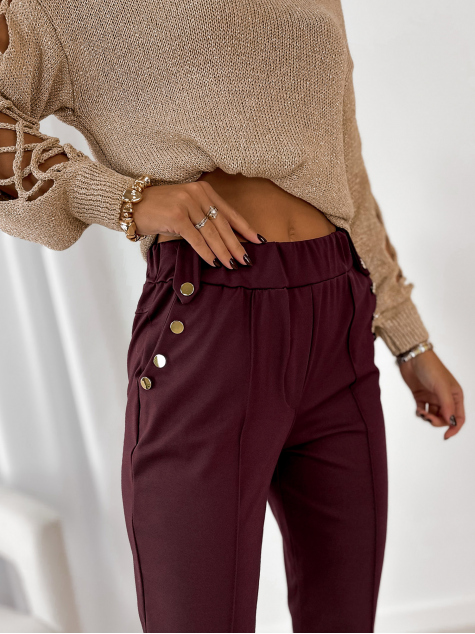 PANTALONI RAMONES BORDEAUX