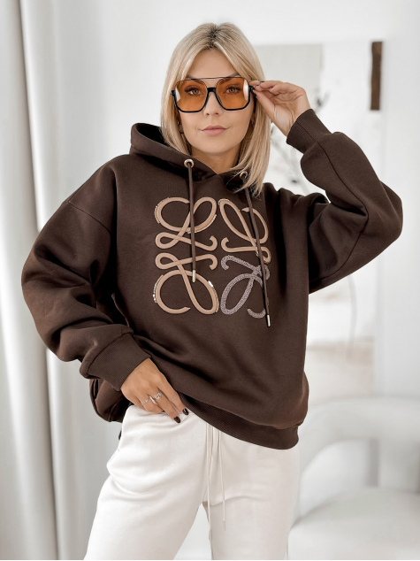 SWEATSHIRT VICENZA DARK BROWN