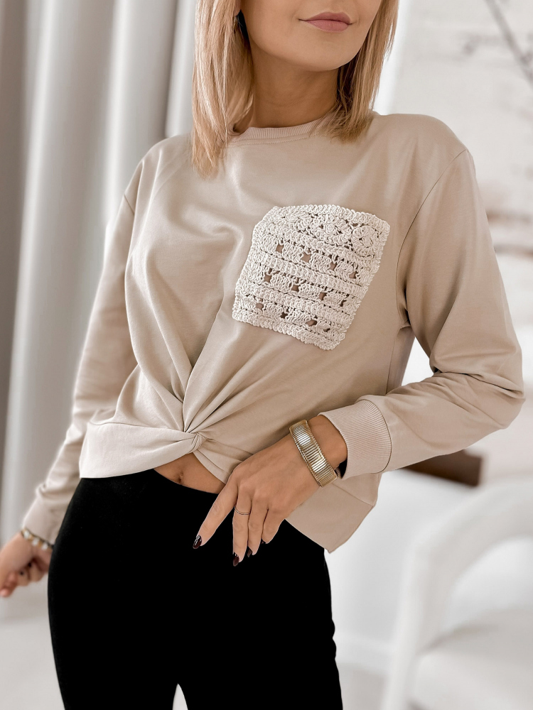 SWEATSHIRT CLORINDA BEIGE