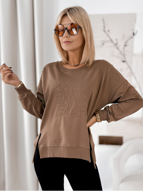 SWEATSHIRT TANCREDI BRAUNE