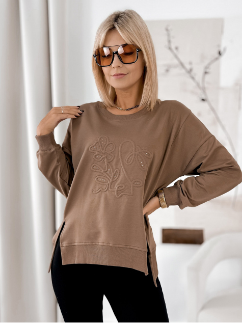 SWEATSHIRT TANCREDI BRAUNE