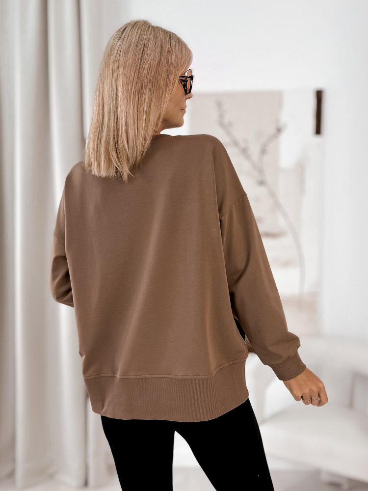 SWEATSHIRT TANCREDI BRAUNE