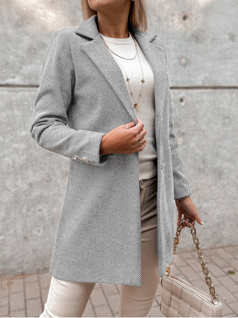 MANTEAU LOULE GRIS CLAIR
